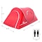 Leisure Sports Pop-up Tent 2-person Water Resistant Barrel Style Tent for Camping with Rain Fly And Carry Bag (Red) 785824GQY - alternate 2